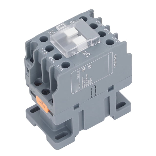 Contactor de CA de aleación de Plata Controlador de Motor de bajo Voltaje de Montaje en Riel de 3 1NO y 1NC 18A para Seguridad Eléctrica ANGGREK Otros
