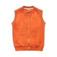 thumbnail image 2 of Boys GirCotton Jacket Ligntweight Plain Vest Full Zipper Sleeveless, 2 of 4