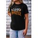 thumbnail image 1 of ABPHQTO Camiseta estampada negra de manga corta CANDY MONSTER para mujer, 1 of 5