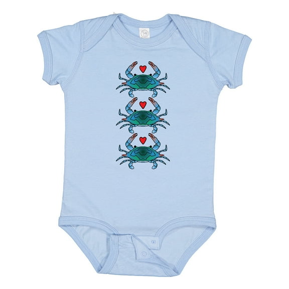 Inktastic Blue Crab Lover Boys or Girls Baby Bodysuit