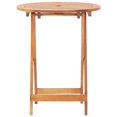 thumbnail image 3 of vidaXL Folding Garden Table 60x75 cm Solid Acacia Wood, 3 of 7