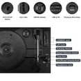 thumbnail image 3 of Tocadiscos VINILOS Bluetooth USB portátil retro de 3 velocidades, 3 of 6