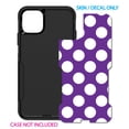 thumbnail image 2 of DistinctInk Custom SKIN / DECAL compatible with OtterBox Commuter for iPhone 11 Pro (5.8" Screen) - White & Purple Polka Dots, 2 of 5