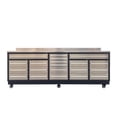thumbnail image 2 of 20 Drawer Stainless Steel Workbench, 9-Ft, TMG Heavy Series™, Ball Bearing Double Slides & Casters, TMG-WB921S, 2 of 9