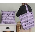 thumbnail image 5 of Soimoi Purple Rayon Fabric Notes Musical Instrument Printed Craft Fabric by the Yard 42 Inch Wide, 5 of 5