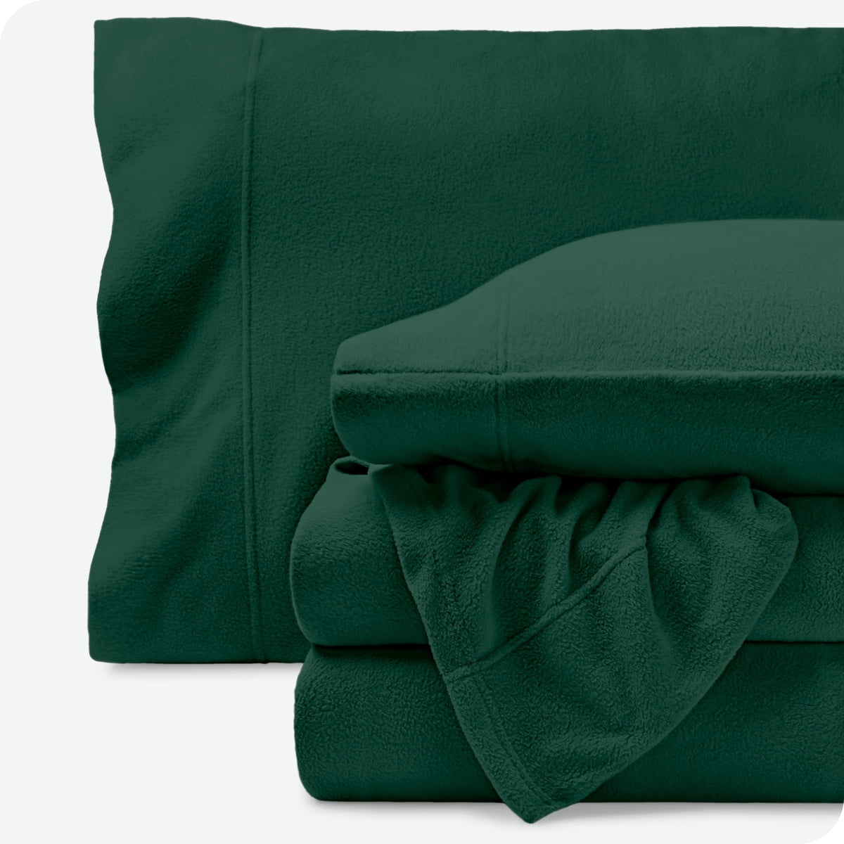 Bare Home Cozy Fleece Sheet Set Extra Plush Bare Home Red King