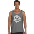 thumbnail image 1 of LA Pop Art Men's Word Art Tank Top - Record Adapter, 1 of 2