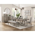 thumbnail image 3 of Lexicon Southlake Wood and Fabric Bench in Brownish Gray, 3 of 7