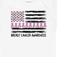 thumbnail image 4 of Inktastic Breast Cancer Awareness Pink Ribbons and Flag Boys or Girls Baby Bodysuit, 4 of 5