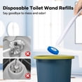 thumbnail image 5 of ZQZiQi Toilet Brush and Holder Set, 1 Disposable Toilet Brush with Holder, 24 Refill Heads & Extra Crevice Cleaning Brush, 5 of 7