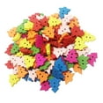 thumbnail image 1 of veasfak 100pcs Colorful Tree 2 Holes Wooden Sewing Buttons DIY Scrapbooking, 1 of 6