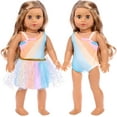 thumbnail image 3 of ZITA ELEMENT 18 inch Doll Clothes Outfits - 5 Daily Costumes Clothes + 2 Random Style Doll Shoes for 18 inch Dolls, 3 of 7