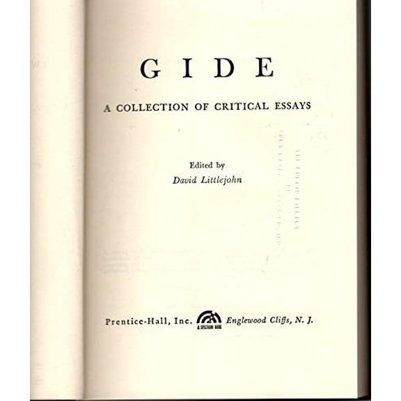 Pre-Owned Gide;: A collection of critical essays (Twentieth century views), 9780133562125, 0133562123, Hardcover, First Edition edition