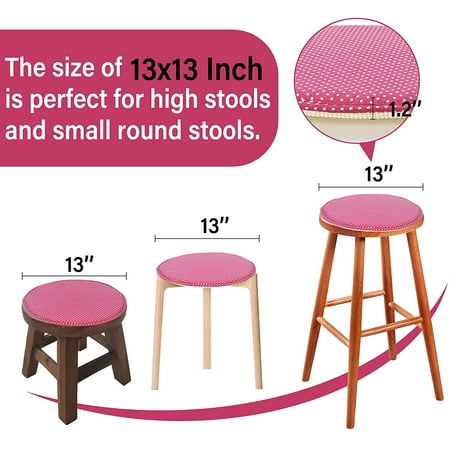 Round Stool Chair Cushions For Kitchen Dining Seat Pads With Ties 4 Pack Non Slip Pad High Chairs Bistro Bar 13 Inch Grey Stripe Canada Round Stool Chair Cushions For Kitchen, Small Round Chair Cushions With Ties