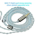 thumbnail image 2 of 2 cables para auriculares Cable de 8 cables oído Enchufe de 3,5 mm para KZ Hugo cable de auriculares, 2 of 10