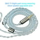 thumbnail image 2 of 2 cables para auriculares Cable de 8 cables oído Enchufe de 3,5 mm para KZ Hugo cable de auriculares, 2 of 10