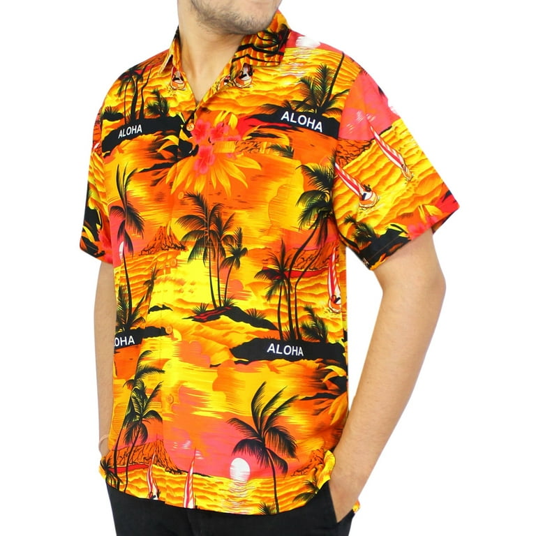 Orange Ocean Sunset View Hawaiian Shirt 