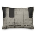 thumbnail image 2 of Creative Products Music Heals the Soul on Gray 14x20 Indoor / Outdoor Pillow, 2 of 3