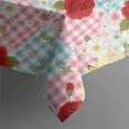 thumbnail image 5 of Pioneer Flower Floral Print Pattern Square Tablecloth, Waterproof Wipeable Spillproof Washable Table Cover for Home Kitchen Party Decor, 52"x52", 5 of 6
