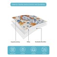 thumbnail image 4 of Quilt King Size Bedding Set, Fall Orange Blue Pumpkins Reversible Summer Quilt 3 Pieces, Thanksgiving Autumn Leaf Beige Lightweight Bedspreads Coverlets with 2 Pillow Shams for All Seasons, 4 of 5