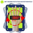 thumbnail image 3 of ELEHOLD Rugged Case for iPad 9th/ 8th/ 7th Generation 10.2 inch (2021/2020/2019), Heavy Duty Shockproof Cover with 360° Rotation Handstrap Kickstand Detachable Shoulder Strap Pencil Holder,Navy Green, 3 of 7