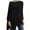 Black, variant on Basic Top Tee Women Factory Design Spring Style Long Sleeve Irregular Solid Color Pullover T Shirt Tshirts Shirts for Women Coffee 2Xl