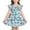 A-Blue92, variant on Bobifish Toddler Girls Dress School Print Flutter Sleeve A Line Above Knee Dress Summer Casual Party Children Girls Dress