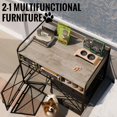 thumbnail image 5 of Dog Crate Furniture for Large-Dogs, Wooden Dog Cage Table with Drawers, Heavy Duty Dog Kennel Pet Crate Indoor Use, 5 of 7