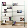 thumbnail image 2 of TransDeco Clear Tempered Glass Multimedia Storage DVD/CD Rack, 2 of 2