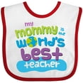 thumbnail image 3 of Inktastic Teacher Mommy for Son Boys or Girls Baby Bib, 3 of 4