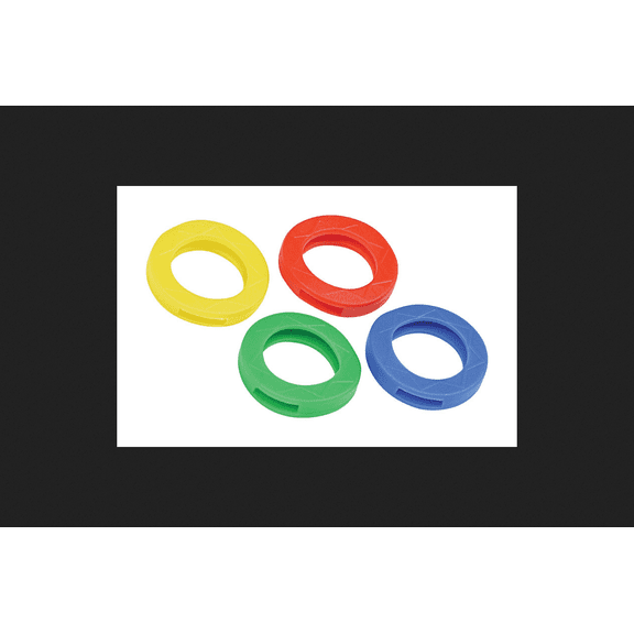 HILLMAN 1 in. Dia. Plastic Assorted Key Bands/Caps Key Identifier