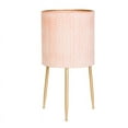 thumbnail image 2 of Boho Metal Planter Pot With 3-Leg Gold Metal Base - Terracotta Color - 24"H x 12.25"W, 2 of 4