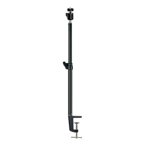 Lámpara de mesa ajustable de aleación de aluminio de 19,7'' a 31,5'' con abrazadera de clip Soporte + Tornillo