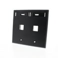 thumbnail image 4 of Leviton Black Quickport 2-Port 2-Gang ID Window Wallplate 42080-2EP, 4 of 6
