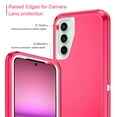 thumbnail image 4 of Petocase for Samsung Galaxy S23 FE 5G Case Shockproof Dust/Drop Proof 3-Layer Full Body Protection [Without Screen Protector] Rugged Heavy Duty Durable Cover,Pink/White, 4 of 7