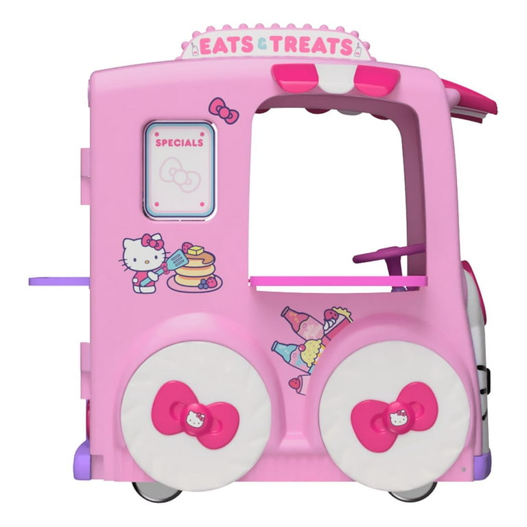 Hello Kitty12 Volt “Eats and Treats” Sweet Food Truck Play-Center Ride-On  for Boys & Girls Ages 3 and up