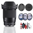 thumbnail image 1 of Sigma 16mm F/1.4 DC DN Contemporary Lens for FujiFilm X (402957) Bundle: Lens Hood, 3-Piece Filter Kit, Front and Rear Lens Caps, Full Cleaning Kit, Lens Cap Keeper, 1 of 6