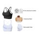 thumbnail image 4 of Sujetador deportivo para mujer con relleno tipo bustier sin aros y secciones cruzadas en la espalda para yoga y fitness, 4 of 4