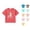 Hot Pink, variant on Girls Cute Cartoon T-Shirt Lovely Animal Character Print Loose Fit Crewneck Short Sleeve Casual Summer Top