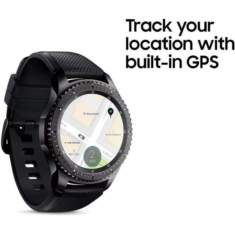 Restored SAMSUNG GEAR S3 FRONTIER GPS Only Dark Grey Smartwatch 46MM Refurbished