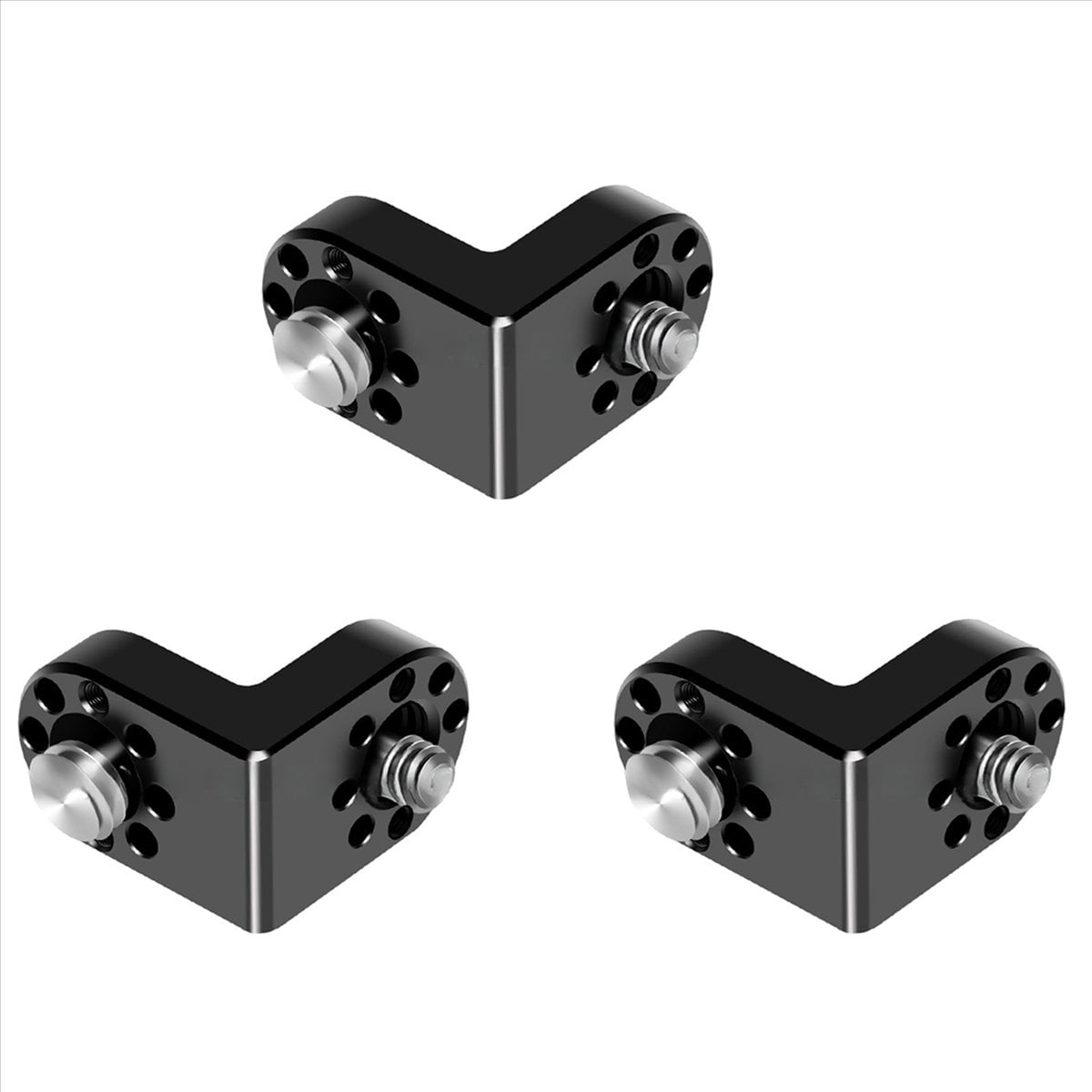 Adaptador De Ángulo Recto 1/4″ Y 3/8″ Para Trípode Y Cámara – Extensión De Aluminio De 90°, 23g, Universal