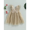 thumbnail image 2 of xiaxaixu Robe d'Été en Tulle à Pois pour Filles Tout-Petits Robe de Princesse pour Fête, 2 of 7