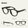 thumbnail image 2 of OPULIZE RIO Blue Light Blocking Reading Glasses - 3-Pack - Flat Top Frame - Black, Green, Gray - Mens Womens - Spring Hinges - BBB53-167 - +3.00, 2 of 6