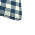 thumbnail image 2 of Jordan Manufacturing 74" x 22" Navy Buffalo Check Rectangular Outdoor Chaise Lounge Cushion with Ties, 2 of 11