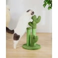 thumbnail image 5 of Vibrant Life Cactus Cat Scratching Post with Toy Ball, Green, 5 of 9
