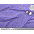 thumbnail image 3 of Soimoi Purple Silk Fabric Cookies & Candy Stick Kids Printed Craft Fabric by the Yard 42 Inch Wide, 3 of 3