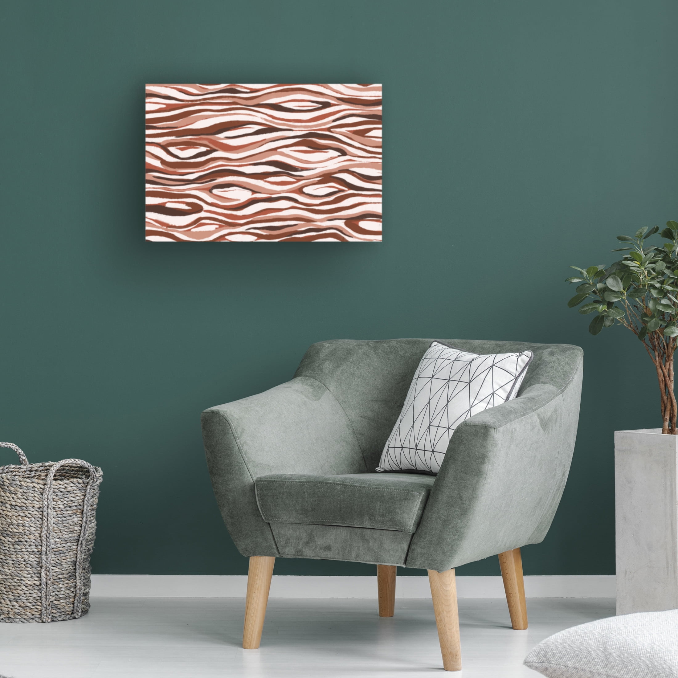 Canvas Wall Art - Treechild 'Abstract Pastel Tree Bark Pattern' Wall Art for Living Room, Bedroom, or Office D?cor by Trademark Fine Art - 47 x 30 Inches