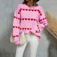 thumbnail image 2 of Daznico Womens Sweater,Women's Knitwear Pullover Sweater-Pink-M, 2 of 6