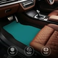 thumbnail image 4 of Uemuo Car Floor Mats - Teal Pattern Carpet Floor Mats for Cars, Auto Accessories Front & Rear Car Floor Foot Mat Sets of 4 Pieces, 4 of 6