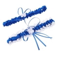 thumbnail image 1 of Liga nupcial de boda Zulema Azul Cinta 33-60 cm, 1 of 7